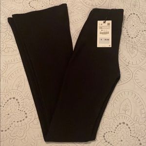 Zara Skinny Bell Bottom Leggings NWT